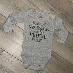 Gray Baby Onesie